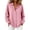 Pink-08, variant on Perfectbot Women's Button Down Long Sleeve Blouse Curved Hem Collared Chest Pocket Shirt Office Casual Wear