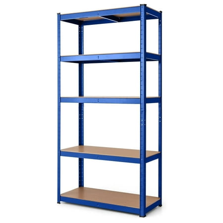 

Galaxera IRONMAX Metal Garage Storage Shelving 5 Tier Adjustable Rack Shelf Organization Heavy Duty Shelves Unit for Warehouse Pantry Closet Kitchen Basement 30’’W x 12’’D x 60’’H (1 Navy Blue)