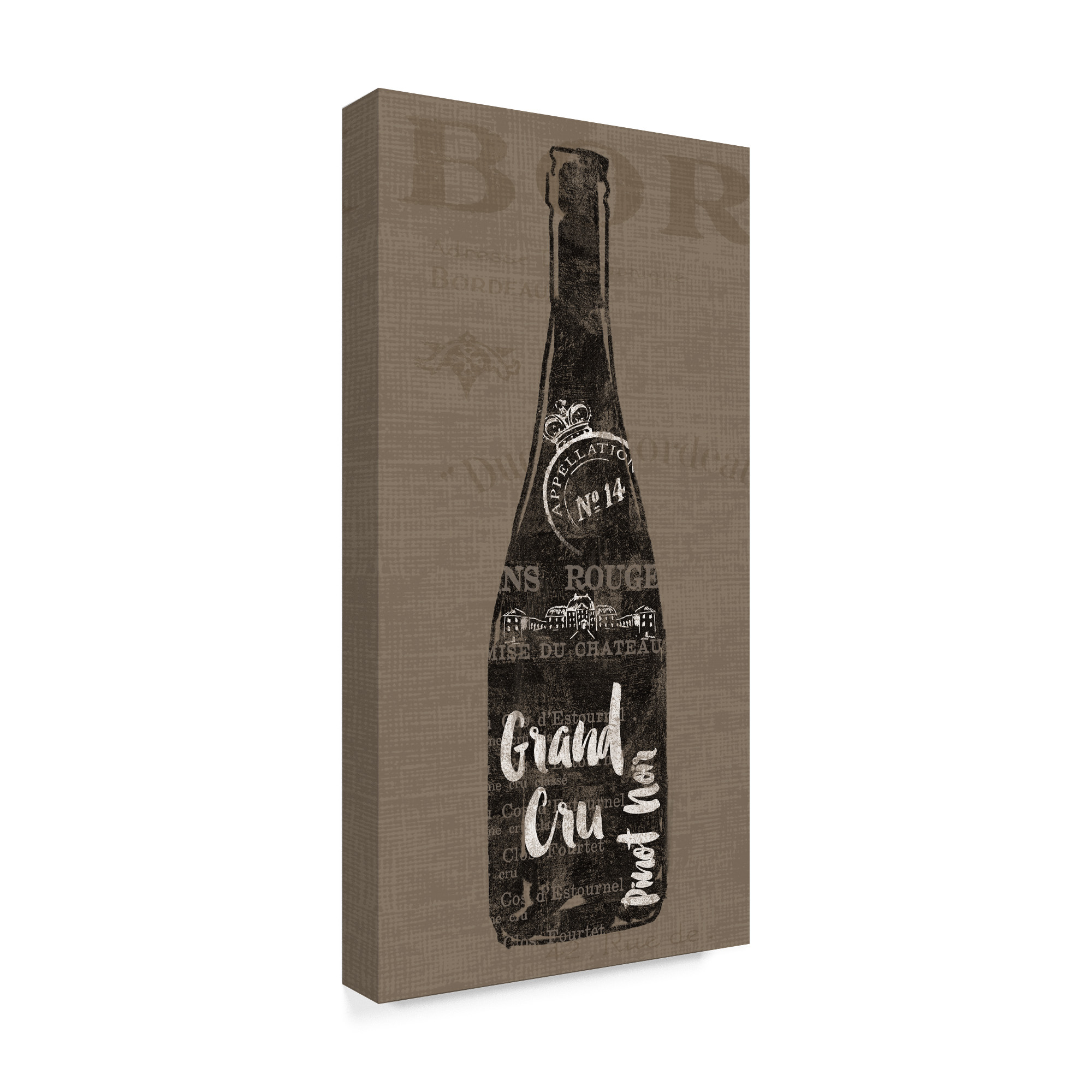 Trademark Fine Art 'Linen Wine I' Canvas Art by Sue Schlabach