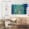 thumbnail image 5 of Elephant Stock Mandala In Blue Bright Wall Art - Horizontal Canvas Wall Art - Hallway Wall Decor - Decor Elements Canvas - Blue And Beige Decor By Danhui Nai - 24" x 16", 5 of 8