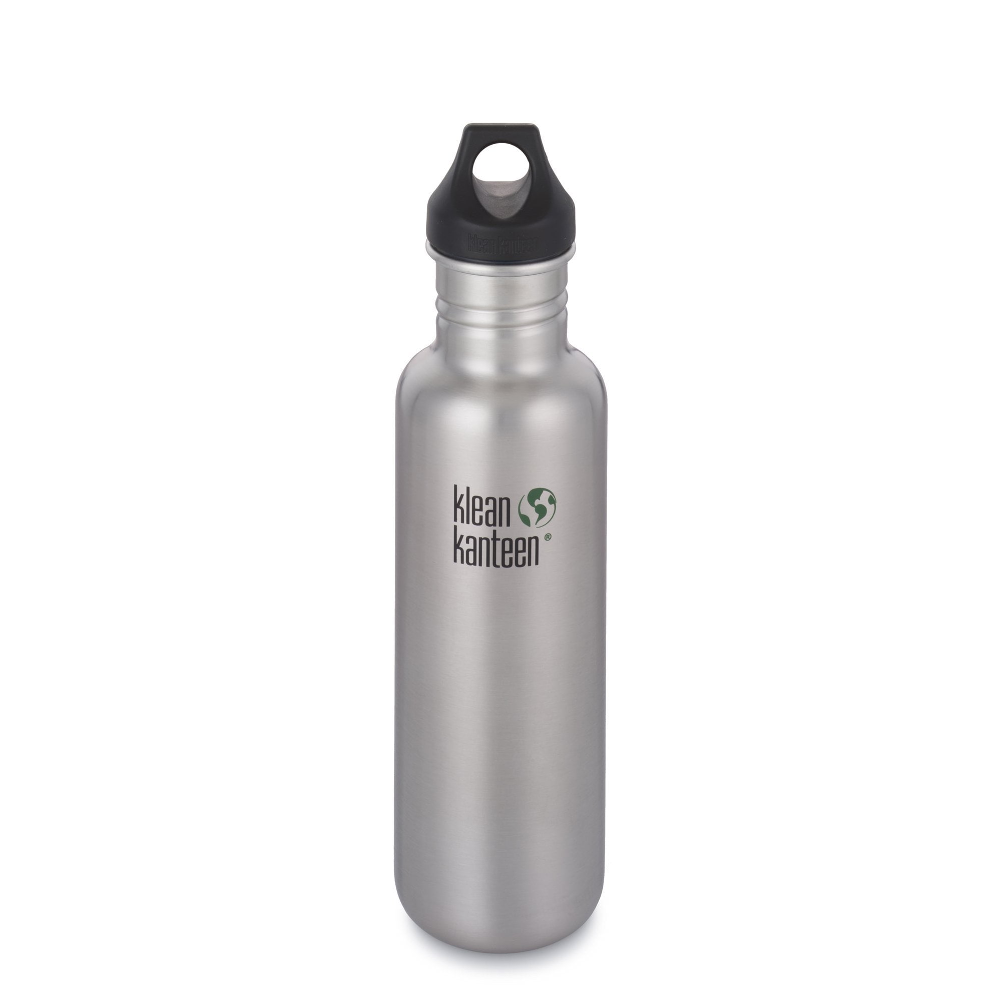 Klean Kanteen Classic 64 oz. Bottle with Loop Cap - Brushed Stainless