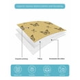 thumbnail image 4 of Full Size Quilt Bedding Set, Yellow Spring Butterfly Reversible Summer Quilt 3 Pieces, Black Bow Knot Lightweight Bedspreads Coverlets with 2 Pillow Shams for All Seasons, 4 of 5