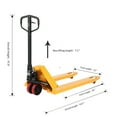 thumbnail image 2 of APOLLOLIFT 5PCS Pallet Jack Rubber Hydraulic Manual Hand Pallet Truck 5500 lb 48x21", 2 of 9
