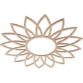 thumbnail image 2 of Ekena Millwork 38"OD x 12 1/2"ID x 1/4"T Daisy Wood Fretwork Pierced Ceiling Medallion, Alder, 2 of 3
