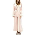 thumbnail image 2 of JANDEL Women's Pajamas Bathrobe Thick Section Autumn And Winter Plus Long Fashion Plus Velvet Robe Flannel, 2 of 9