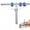 Silver(semimetal), variant on Aluminum Cabinet Hardware Jig Tool for Easy Installation of Handles, Pulls, and Knobs(Blue)