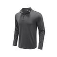 thumbnail image 2 of SAYOO Camiseta de manga larga para hombre, cuello alto, color sólido, jersey con escote de cremallera suave, tops informales ajustados para hombre SAYOO S M L XL XXL, 2 of 7
