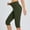 *Army Green, variant on ClodeEU Women's High Waisted Capri Yoga Leggings with Pockets ,Slim Fit Capri Athletic Pants for Workout and Fitness Coffee,Womens Plus L