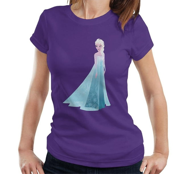 Disney Frozen Elsa Ice Dress Looking Down Women's T-Shirt 