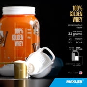 Maxler 100% Golden Whey Protein Powder - Cinnamon Bun 2 lb