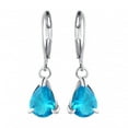 thumbnail image 4 of Boucles d'Oreilles Clous Mode Dames Diamant Coloré Goutte d'Eau Bijoux, 4 of 8