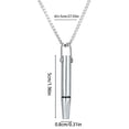 thumbnail image 3 of Titanium Steel Cessation Necklace Whistle Tube Design With Core For Relieving Breathing Resistance And Pressure Necklace for Women Charm Necklace, 3 of 5