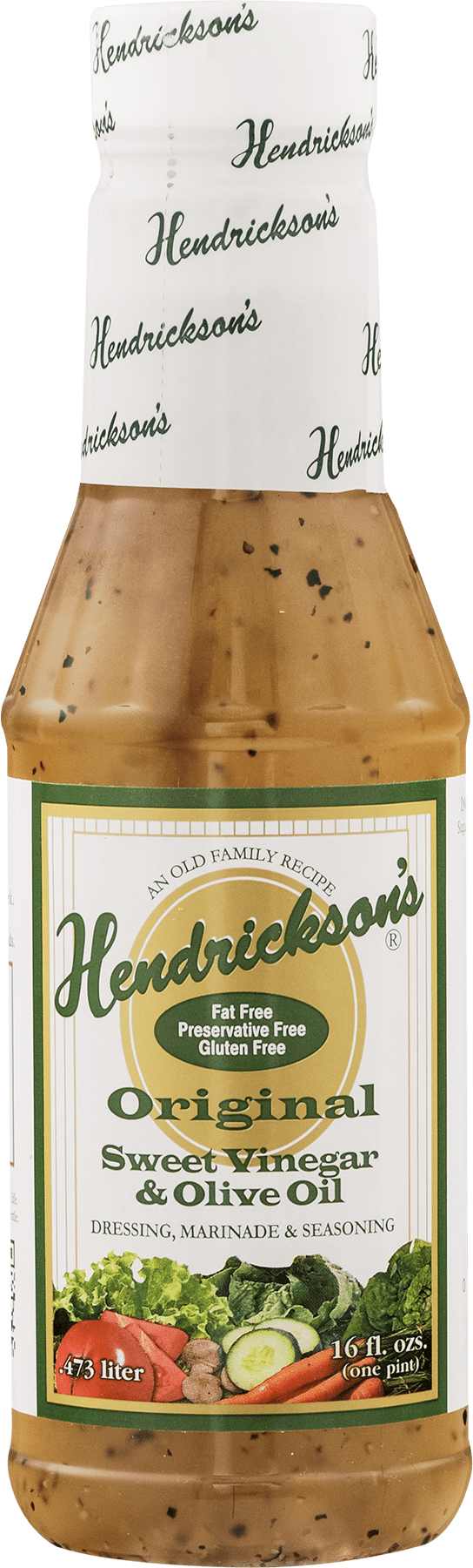 (6 pack) Hendrickson's Original Sweet Vinegar & Olive Oil Salad Dressing - 16 oz