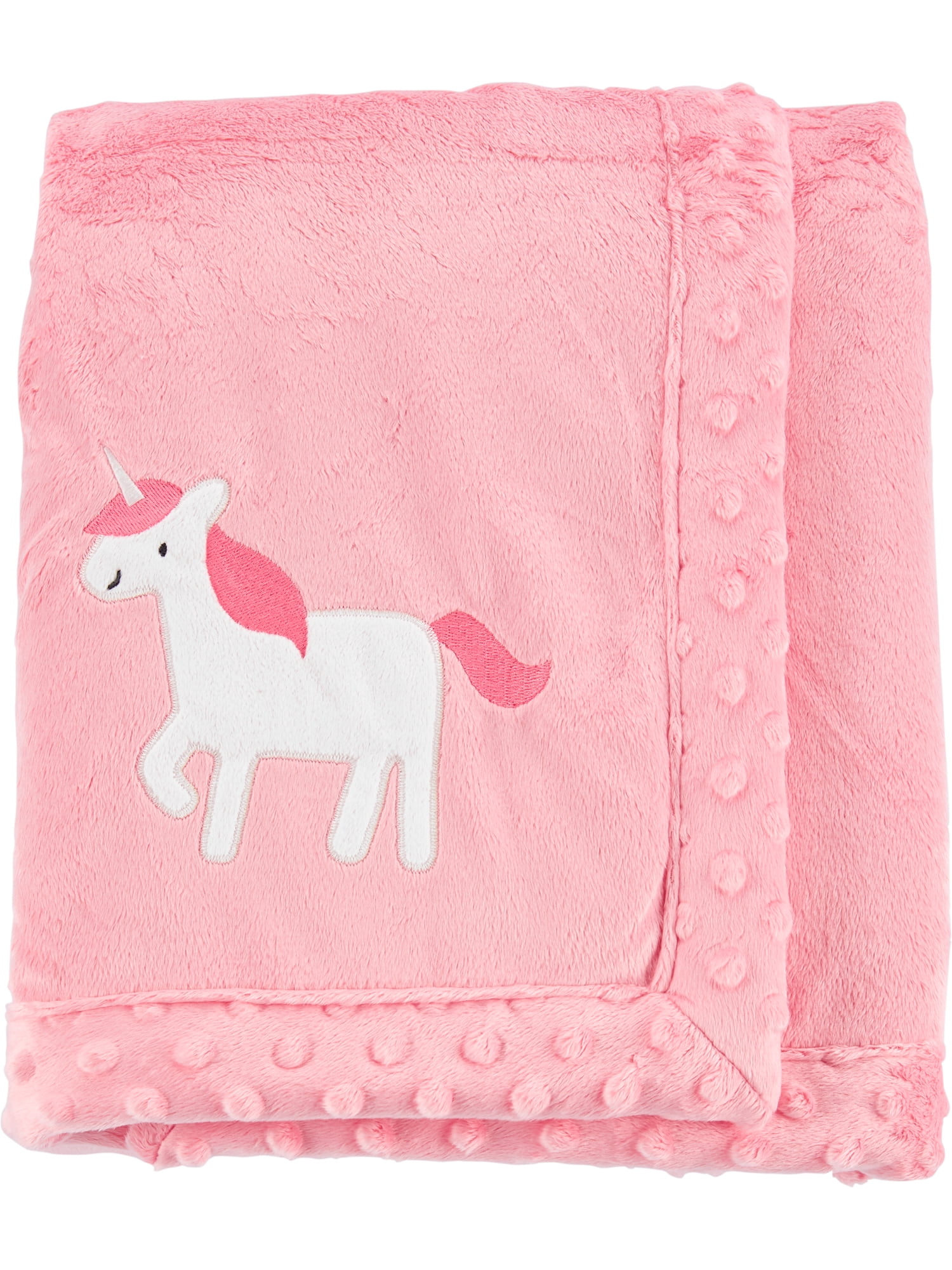 Carters Plush Toddler Blanket Colorful Rainbows 