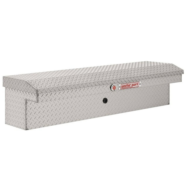 Weather Guard Tool Box 178-0-04 Lo-Side; Low Profile; Single Lid; Clear; Aluminum; 4 Cubic Feet Capacity