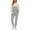 Grey, variant on Fantaslook Womens Color Block Pajamas Crewneck Long Sleeve Lounge Sets Casual Outfits with Pockets