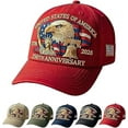 thumbnail image 6 of US 250th Anniversary Celebration Hat, Adjustable Retro Bald Eagle Patriotic Cap for Men Women,Use Embroidered Patch, 6 of 6