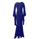 thumbnail image 1 of Moda mujer color sólido manga larga hombro retro tiras cadera vestido Fridja nbo1414, 1 of 5