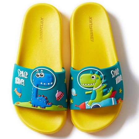 

Binmer Kids Boys Girls Beach Pool Slides Sandals Home Dinosaur Slippers Soft Shoes