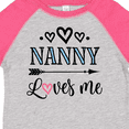 thumbnail image 4 of Inktastic Nanny Loves Me Grandchild Girls Toddler T-Shirt, 4 of 5