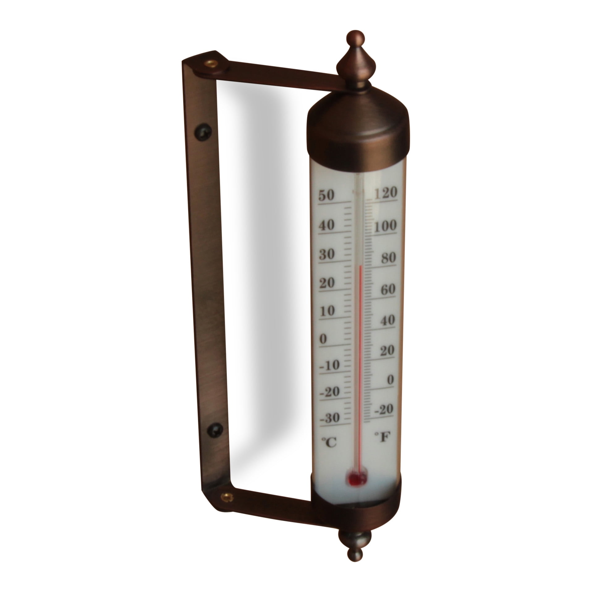 Bronze Adjustable Angle 10 Inch Garden Thermometer