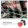 thumbnail image 6 of Raindrops 1Set Control Button Switch Red Mushroom Head Car Momentary Push Button for Industrial Use, 6 of 8