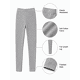 thumbnail image 7 of Girls Leggings Kids5 Pack Cotton Full‑Length Stretch Pants Basic Toddler Daily Wear 3T‑12, 7 of 7