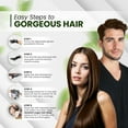 thumbnail image 4 of (2 pack) Herbishh Chestnut Brown Shampoo, Hair Dye Shampoo 3 in 1, 100% Grey Coverage, Demi-Permanent Hair Color for Men & Women, Long-lasting Color in 20-25 Mins, Ammonia-free, 200 ml, 4 of 6
