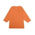 thumbnail image 5 of 3/4 Sleeve Shirts for Men Solid Color Crew Neck Baseball T-Shirts Casual Loose Fit Three Quarter Sleeve Tees Orange XL, 5 of 8