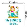 thumbnail image 4 of The Magic Is In You Colorful Fish Dream Big Little Mermaid Statfish Princess Queen Sweet Dreams Bedtime Unicorn Lovely Dear Dream Holiday Gift Decorating Wall Decal Sticker - Size: 16 In X 20 In, 4 of 5