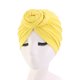 thumbnail image 2 of Minnieouse Envolturas para la cabeza para mujer, diademas con nudos de flores en forma de V, gorro para dormir al tacto, gorro, accesorios Sombreros amarillo, 2 of 6