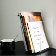 thumbnail image 5 of Acrylic Book Ends - Clear, Decorative, Non-skid (2 pieces, Large), 5 of 5
