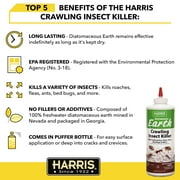 Harris Diatomaceous Earth Crawling Insect Killer Powder, 9oz