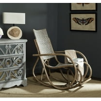 SAFAVIEH Bali Contemporary Rattan Rocking Chair, Antique Grey