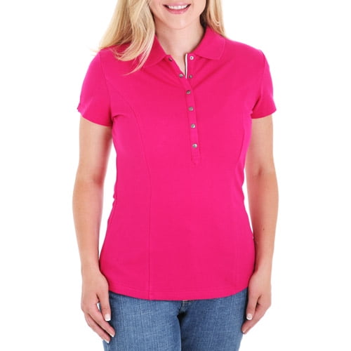 Riders - Women's Paulette Ultra-Fit Short-Sleeve Polo Shirt - Walmart.com