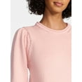 thumbnail image 6 of Time and Tru Women's Crewneck Sweater with Long Sleeves, Sizes XS-XXXL, 6 of 6