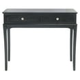 thumbnail image 2 of SAFAVIEH Opal Rustic 2 Drawer Console Table, Black, 2 of 7