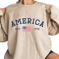 thumbnail image 4 of America 1776 Minimal Patriotic Graphic Sweatshirt for Men and Women, 4 of 6