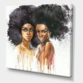thumbnail image 3 of Designart ' Portrait of Two African American Women ' Modern Canvas Wall Art Print, 3 of 4