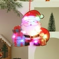thumbnail image 3 of Window Christmas Lights Decorations, Battery Operated Hanging Light Up Santa Claus Reindeer Xmas Snowman Bell Shaped for Christmas Window Christmas Tree Decorations Glass Wall Indoor Decor, 3 of 6
