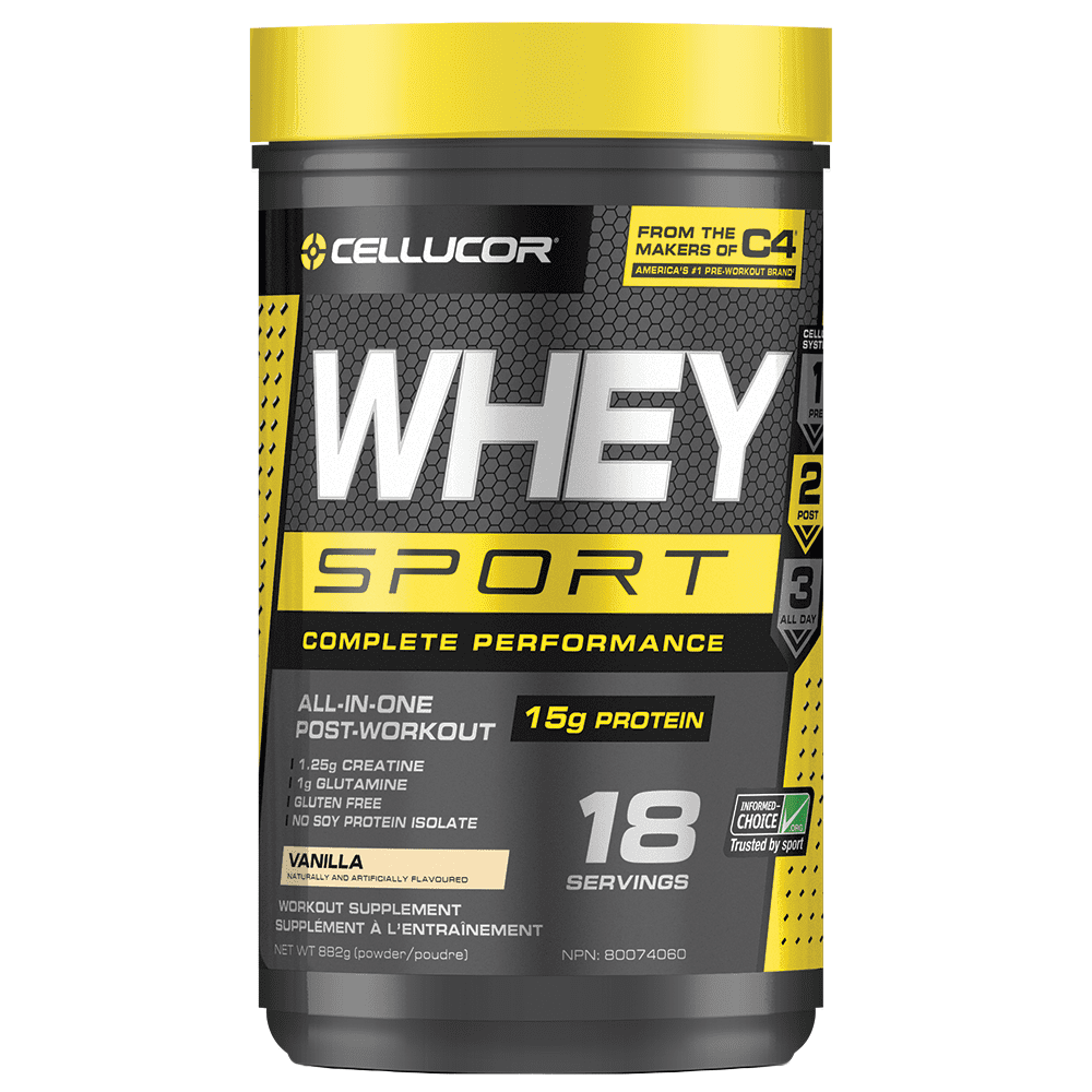 Cellucor Whey Sport Whey Protein Powder Vanilla 15g Protein 1 8