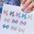thumbnail image 2 of huanledash 1 Bag Jelly Ribbon Bow Nail Art Charm Bowknot Nails Jewelry Glitter Women Girl DIY Manicure Decoration Resin Candy Color Summer Nail Decoration, 2 of 8