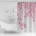 thumbnail image 4 of 60x72 Inch Shower Curtains for Bathroom Pink Flowers Fabric Bath Curtain Decor Spring Botanical Floral Branches Gradient Waterproof Restroom Curtains Shower Set Accessories with 12 Hooks 60 Inch, 4 of 6