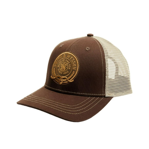 Sombrero de camionero Smith & Wesson, ajustable, marrón, para hombre