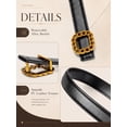 thumbnail image 5 of Timarkment 2Pcs Belts for Women Womens Belt with Pin Buckle Leather Belts for Women Jeans Dresses Black and Brown Belt, 5 of 7