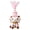 Double layered hat/Pink#002, variant on Jeweled Goat Stuffed Animal Plush Toys With Hat, Bohemian Stuffed Goat,Polyester Stuffed Animal for Kids, Ornament for Tabletop Decor,Ideal Gifts for Plush Collectors-Double Layered Hat/Pink