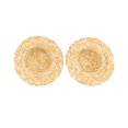 thumbnail image 3 of OUSITAID 10pcs 18cm Handmade Mini Straw Hat Creative Hand-woven Doll Delicate Decorative Small Straw Hats for DIY Craft Jewelry Garment Material, 3 of 6