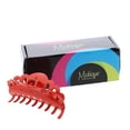 thumbnail image 3 of Motique Accessories 4-inch Scalloped Jaw Clip with Holes-Orange, 3 of 5