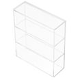 thumbnail image 3 of Mini Furniture Acrylic Bookcase Model Transparent Miniature Cabinet Mini House Accessory, 3 of 8