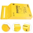 thumbnail image 1 of Phenofice Wall-mounted Mailbox Letter Box Iron Vintage Style Mail Storage for Office 1Pcs, 1 of 7
